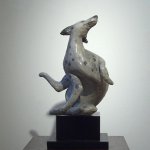 Laura Ziegler, Quinto, 1978, polychrome terracotta, 11 1/2 x 10 x 10 inches