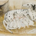 Marguerite Zorach (1887 - 1968), Dog in the Manger, 1930, oil on canvas, 18 1/4 x 31 3/4 inches