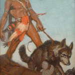 Remington Schuyler, Indian Boy, c. 1925, oil on canvas, 18 x 30 inches