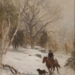 Samuel Lancaster Gerry (1813 - 1891), Winter Ride, oil on canvas, 20 x 14 inches