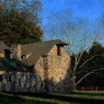 Timothy Barr, Haskell Barn, 2014, oil on panel, 20 x 30 inches