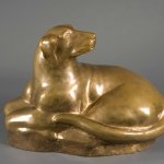 William Zorach (1887 - 1966), Granite Hound, 1933/34, bronze, ed. 3/6, 15 1/2 x 22 1/2 x 11 1/4 inches