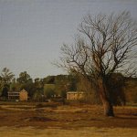 Peter Sculthorpe, Blow Horn, 2014, oil, 9 x 16 inches