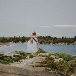Peter Sculthorpe, Point au Baril Light, 2014, oil, 20 x 40 inches
