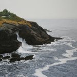 Peter Sculthorpe, South of Cascade Head, Oregon, 2014, oil, 36 x 36 inches