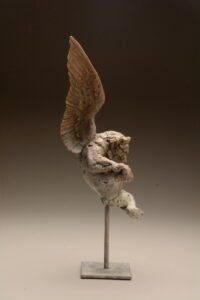 Julia Levitina, Acquiescence, Bronze, 20 ½ x 4 ½ x 4 ½ inches, Edition of 8