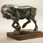 Julia Levitina, Defy, Bronze, 9 x 8 ½ x 5 ½ inches, Edition of 9