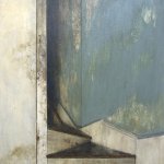 Francis Di Fronzo, Anxiety Descending (Part 4), 2015, oil over watercolor and gouache on panel, 17 x 13 inches