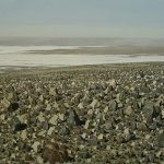 Francis Di Fronzo, No Future, No Past, No Map or Path, 2011-14, oil over watercolor and gouache on panel, 32 x 66 inches