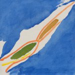 Helen Frankenthaler, Untitled #9, oil on linen-covered book, 11 x 11 3/8 x 1 1/2 inches