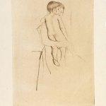Mary Cassatt, Baby's Back, 1890, drypoint on paper, 9 1/8 x 6 3/8 inches