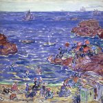 Maurice Prendergast, St. Malo, c. 1907, watercolor and pencil on paper, 15 1/4 x 16 1/4 inches