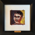 Pablo Picasso (1881 - 1973), Tete d'enfant, 1961, hand painted red terra cotta, 8 1/8 x 8 1/8 inches