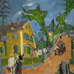 Stuart Davis (1894 - 1964), Private Way, 1916, oil on canvas, 18 x 22 inches