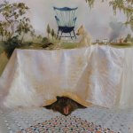 Sarah McRae Morton, Crown, 2018, Oil on linen, 35 x 35 inches