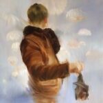 Sarah McRae Morton, Landing, 2022, Oil on linen, 24 x 25 inches