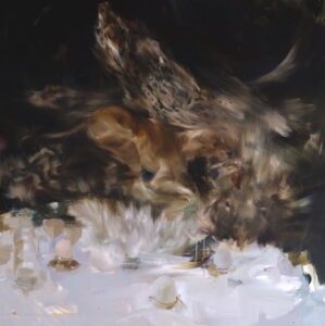 Sarah McRae Morton, Mandrake, 2022, Oil on linen, 36 x 36 inches