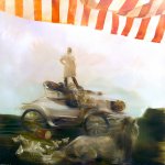 Sarah McRae Morton, Of Bud and Coats and Fountain Pens, 2018, Oil on linen, 33 x 33 inches