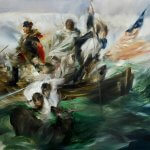 Sarah McRae Morton, The Bow the Stern and the Tail, 2018, Oil on linen, 30 x 40 inches - SOLD