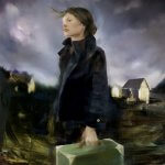 Sarah McRae Morton, West Wind, Fire, Mint and Olive, 2018, Oil on linen, 33 x 33 inches - SOLD