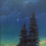 Greg Mort, Rendezvous July 1st, 2015, oil, 12 x 8 inches