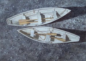 Greg Mort, While They Walk, 2015, Watercolor, 21 x 28 inches