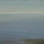 Christine Lafuente, Haze Over the Sea, 2014, oil on linen, 8 x 10 inches