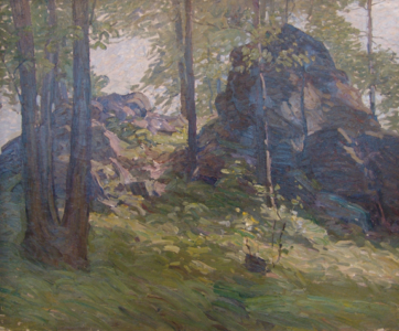 N.C. Wyeth (1882-1945), Boulders, c. 1911/1912, Oil on canvas, 25 x 30 inches