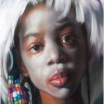 Margaret Bowland, The Artist's Wig, pastel and charcoal on paper mounted on canvas, 68 x 50 inches