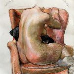 Jerome Witkin, Jenna Gozzi, 2013, oil on pastel and charcoal on paper, 47 x 31 1/2 inches