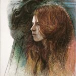 Steven Assael, Julie's Profile, 2010, Caran D'ache pencil on paper 13 3/4 x 11 inches