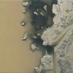 Sandra Mendelsohn Rubin, Salt Pond #2, 2012, oil on polyester, 5 x 6 inches