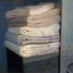 Paul Fenniak, Strata, 2015, oil on plywood panel, 24 x 32 inches