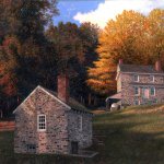 Timothy Barr, Chadds, oil on panel, 16 x 20 inches