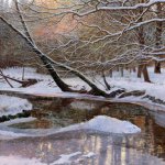 Timothy Barr, Swatara Creek, oil on panel, 18 x 15 inches