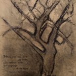 Mary Page Evans, Tree Language I, etching on paper, 8 x 10 inches