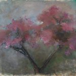 Mary Page Evans, Virginia Crab Apple #2, Oil on paper, 46 x 48 inches
