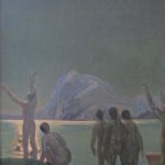 Arthur B. Davies (1862-1928), Shining Oceansides, 1910, oil on canvas, 24 3/4 x 19 1/2 inches