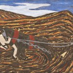 Jacob Lawrence (1917-2000), The Plowman, 1942, egg tempera, 19 1/2 x 23 3/4 inches