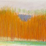 Wolf Kahn (b.1927), Dark Triangle in the Fall, 2004, pastel on paper, 11 x 14 inches