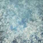 SOLD - Betsy Eby, Angel, 2017, Encaustic on panel, 70 x 55 inches