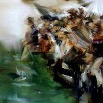 Sarah McRae Morton, Sybil's Mare, 2017, oil on canvas, 40 x 20 inches