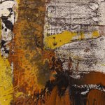 Vicki Vinton, Stalking, 2017, combined mediums on board, 10 x 8 inches