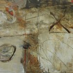 Vicki Vinton, Strategy, 2017, combined mediums on board, 18 x 24 inches