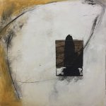 Vicki Vinton, Winter, 2017, combined mediums on board, 24 x 24 inches