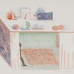 David Hockney (b. 1937), In a Chiaroscuro, 1967-77, Etching with aquatint printed in colors, 15 x 18 inches