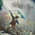 SOLD - N.C. Wyeth (1882-1945), Ethan Allen, Forerunner of Independence, 1934, Oil on canvas, 46 1/8 x 36 1/4 inches