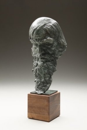Old Man & The Sea, 15 x 3 3/4 x 3 3/4", bronze