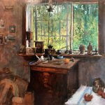 Michael Doyle, End of the Season, 2016, Oil on board, 29 x 37 inches