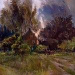 Michael Doyle, The Old Gentleman, 2018, Oil on board, 28 x 24 inches